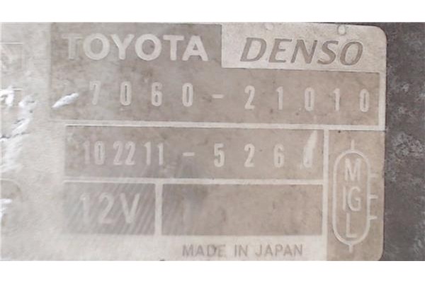 Recambio de alternador para toyota yaris (ncp1/nlp1/scp1) 1.3 linea luna referencia OEM IAM 2706021010  