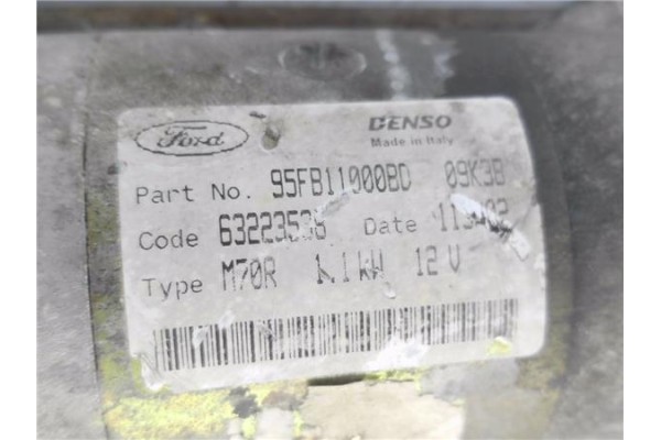 Recambio de motor arranque para ford ka (ccq) 1.3 i referencia OEM IAM 95FB11000BD 63223538 