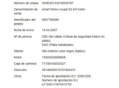 smart fortwo coupe del año 2007