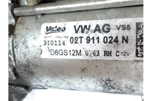 Recambio de motor arranque para audi a1 sportback (8xa) 1.4 ambition referencia OEM IAM 02T911024N 8EA012527531 2T911023R , AUDI Recambio de motor arranque para audi a1 sportback (8xa) 1.4 ambition referencia OEM IAM 02T911024N 8EA012527531 2T911023R , AUDI