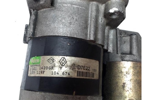 Recambio de motor arranque para renault megane i fase 2 coupe (da...) 1.6 16v dynamique (da04/b) referencia OEM IAM 7700104674 D