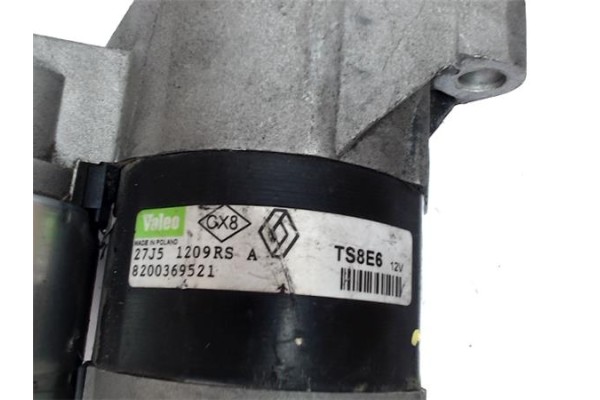 Recambio de motor arranque para dacia sandero i 1.2 básico referencia OEM IAM 8200369521 TS8E6  Recambio de motor arranque para dacia sandero i 1.2 básico referencia OEM IAM 8200369521 TS8E6