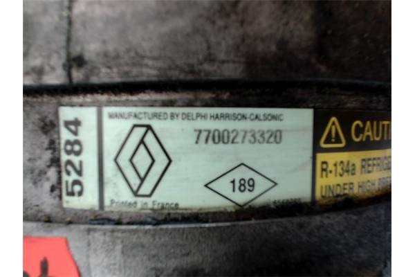 Recambio de compresor aire acond. para renault megane i scenic (ja0) 1.6 16v kaleido referencia OEM IAM 7700273320 699657  Recambio de compresor aire acond. para renault megane i scenic (ja0) 1.6 16v kaleido referencia OEM IAM 7700273320 699657