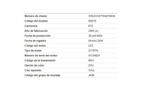 opel meriva del año 2004