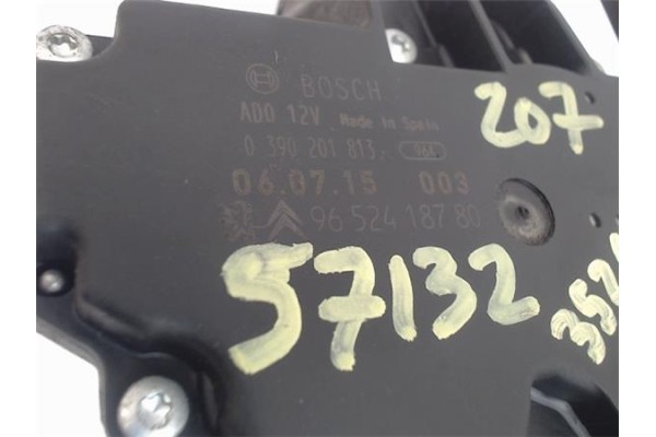 Recambio de motor limpiaparabrisas trasero para peugeot 207 1.6 hdi referencia OEM IAM 6405CH  