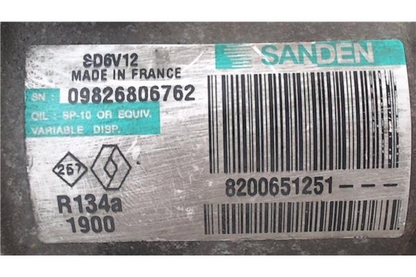 Recambio de compresor aire acond. para renault clio iii 1.5 dci (br17, cr17) referencia OEM IAM 8200953359  