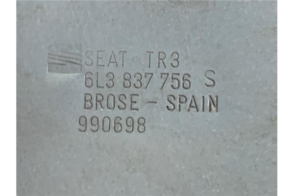 Recambio de elevalunas electrico delantero derecho para seat ibiza (6l1) 1.9 tdi referencia OEM IAM 6L3837756S  