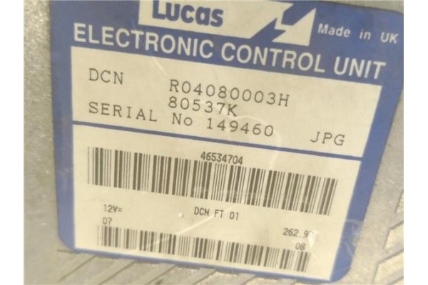 Recambio de centralita para fiat bravo (182) 1.9 td 75 s referencia OEM IAM 46534704 R04080003H 