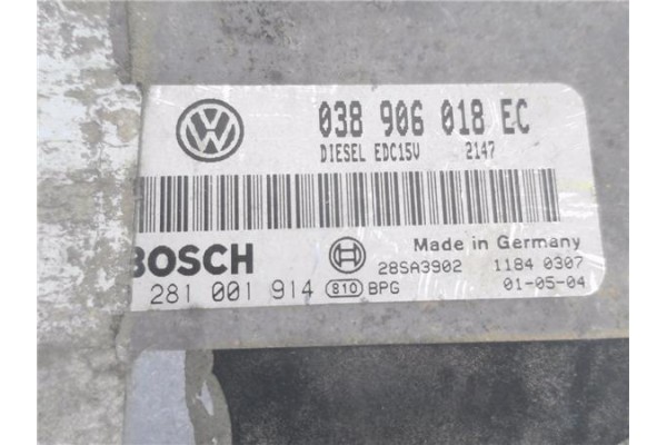 Recambio de centralita para seat ibiza (6k1) 1.9 tdi referencia OEM IAM 038906018EC 281001914 