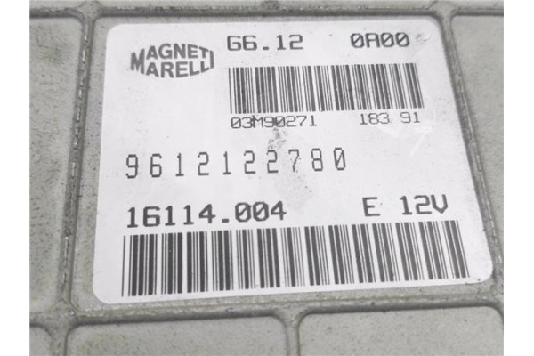 Recambio de centralita para citroen zx 1.6 i referencia OEM IAM 9612122780 G6120A00 