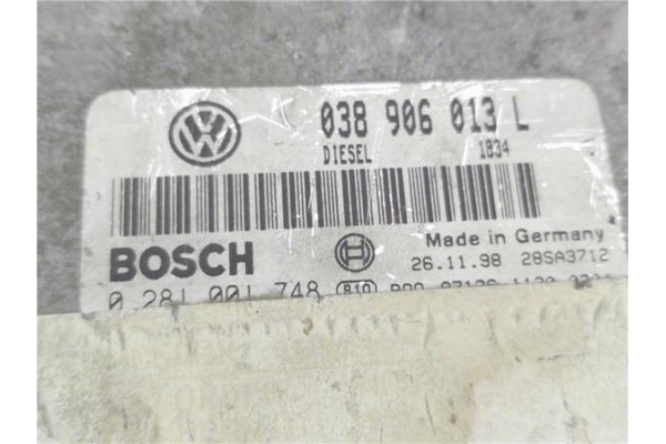 Recambio de centralita para seat arosa (6h1) 1.7 sdi referencia OEM IAM 038906013L 281001748 