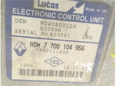 Recambio de centralita para renault kangoo i (f/kc0) d 55 1.9 (kc0d) referencia OEM IAM 7700104956 R04080012H 