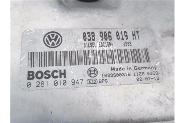 Recambio de centralita para seat ibiza (6l1) 1.9 tdi referencia OEM IAM 038906019HT 281010947 