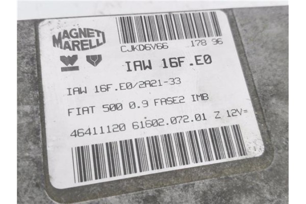 Recambio de centralita para fiat cinquecento (170) 0.9 i.e. (170ac) referencia OEM IAM 46411120 IAW16FE0 