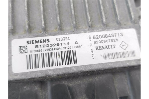 Recambio de centralita para renault megane ii (bm0/1_, cm0/1_) 1.4 16v referencia OEM IAM 8200843713 S122326114A 