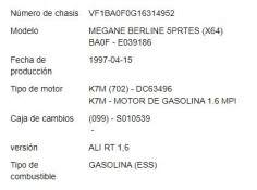 renault megane i (ba0/1_) del año 1997