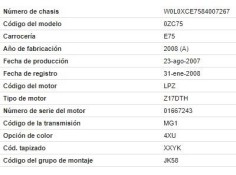 opel meriva del año 2008