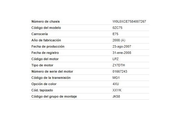 opel meriva del año 2008
