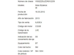 seat ibiza berlina (6j5) del año 2012