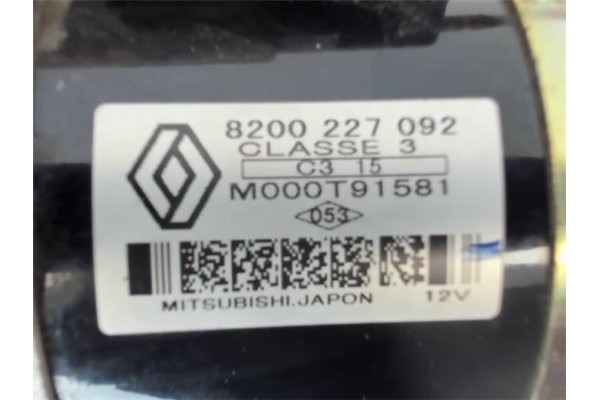 Recambio de motor arranque para renault kangoo i (f/kc0) 1.5 expression referencia OEM IAM M000T91581  