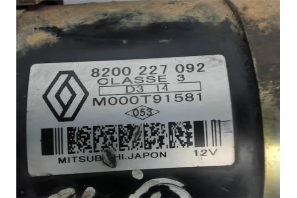 Recambio de motor arranque para renault clio ii symbol 1.5 dci expression referencia OEM IAM M000T91581  