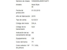 seat ibiza (kj1) del año 2019