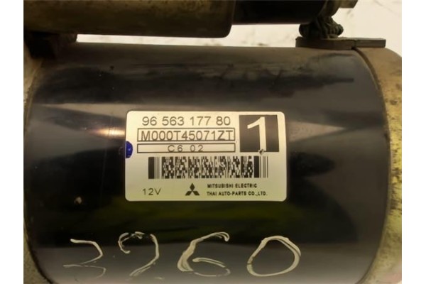 Recambio de motor arranque para peugeot 206 1.4 xn referencia OEM IAM (9656317780) (M000T45071ZT)  