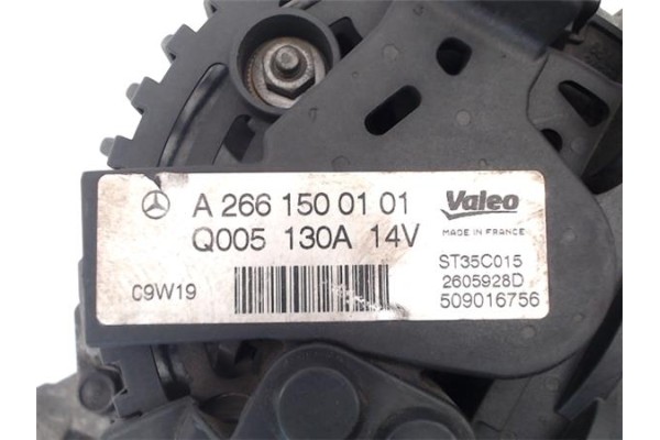 Recambio de alternador para mercedes-benz clase a (bm 169) 1.5 a 150 (169.031) referencia OEM IAM A2661500101 2605928D 266150010