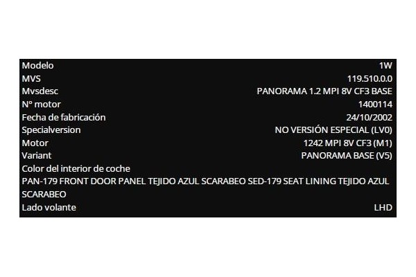 fiat i doblo (119) del año 2002