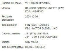 renault kangoo i (f/kc0) del año 2005