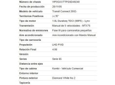ford transit connect (p65_, p70_, p80_) del año 2006