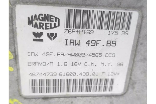 Recambio de centralita para fiat bravo (182) 1.6 16v (182.ab) referencia OEM IAM 46744739 IAW49FB9 