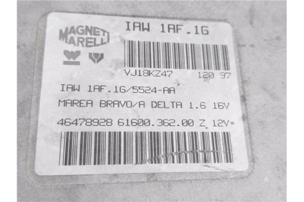 Recambio de centralita para fiat brava (182) 1.6 16v (182.bb) referencia OEM IAM 46478928 IAW1AF1G 
