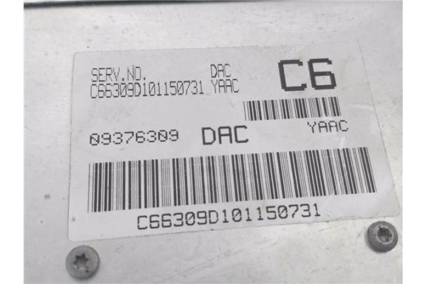 Recambio de centralita para daewoo nubira berlina 1.6 16v referencia OEM IAM 09376309 C66309D101150731 