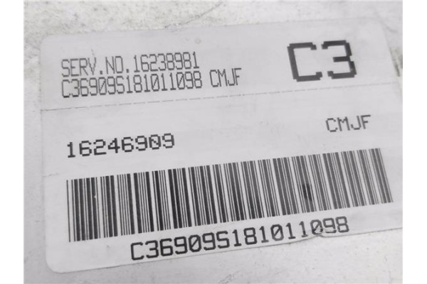 Recambio de centralita para daewoo nubira berlina 1.6 16v referencia OEM IAM 16238981 C369095181011098 