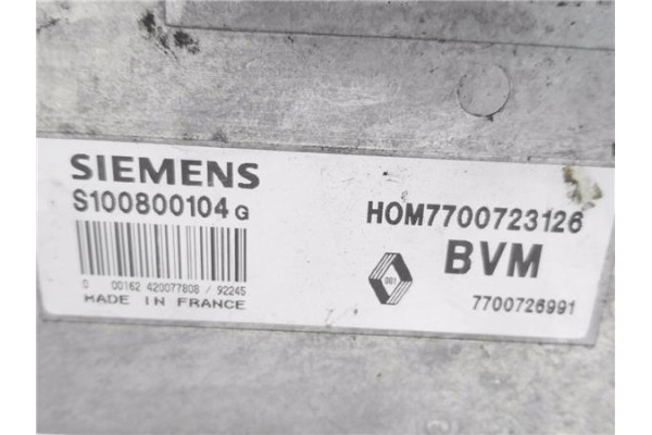 Recambio de centralita para renault r 25 (b29) 2.2 gtx referencia OEM IAM 7700723126 S100800104G 