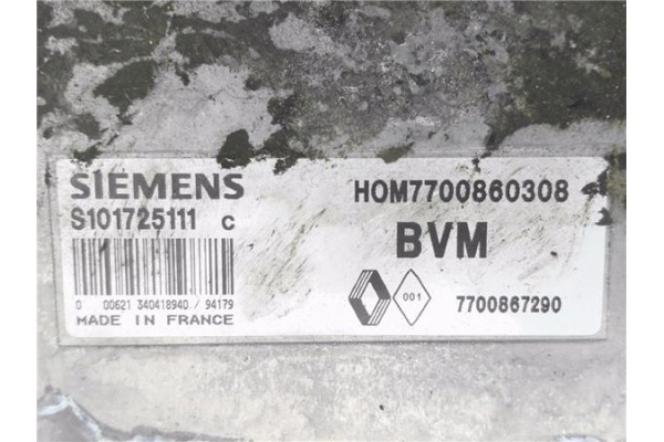 Recambio de centralita para renault laguna (b56) 1.8 (b56s/t/0) referencia OEM IAM 7700860308 S101725111C 