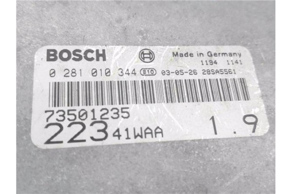 Recambio de centralita para fiat i doblo (223) cargo 1.9 jtd (223zxe1a) referencia OEM IAM 73501235 281010344 