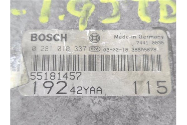 Recambio de centralita para fiat stilo (192) 1.9 jtd (192_xe1a) referencia OEM IAM 55181457 281010337 