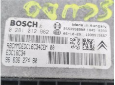 Recambio de centralita para fiat scudo 1.6 d multijet referencia OEM IAM 9663627480 281012982 