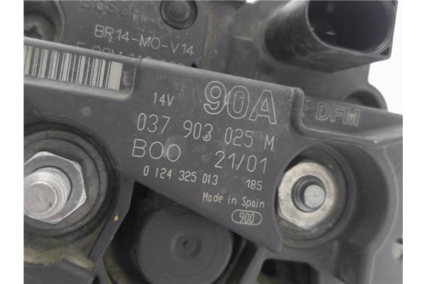 Recambio de alternador para volkswagen polo iii berlina (6n2) 1.4 conceptline referencia OEM IAM 037903025M 124325013  Recambio de alternador para volkswagen polo iii berlina (6n2) 1.4 conceptline referencia OEM IAM 037903025M 124325013