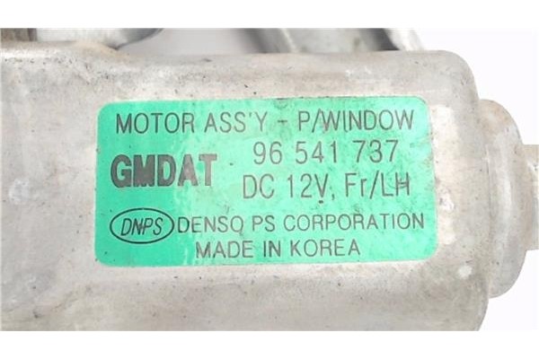 Recambio de mecanismo elevalunas delantero izquierdo para chevrolet kalos 1.2 se referencia OEM IAM 96541737  