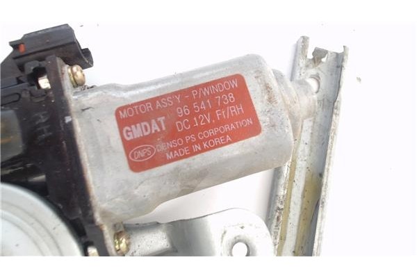 Recambio de mecanismo elevalunas delantero derecho para chevrolet kalos 1.2 se referencia OEM IAM 96541738  