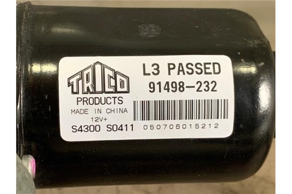 Recambio de motor limpiaparabrisas delantero para opel combo (corsa c) 1.3 cdti 16v referencia OEM IAM 91498232   Recambio de motor limpiaparabrisas delantero para opel combo (corsa c) 1.3 cdti 16v referencia OEM IAM 91498232