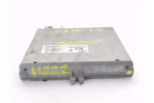 Recambio de centralita para renault clio i fase i / ii (b/c57) 1.2 alize referencia OEM IAM 7700851755 S101728101D 