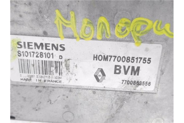 Recambio de centralita para renault clio i fase i / ii (b/c57) 1.2 alize referencia OEM IAM 7700851755 S101728101D 
