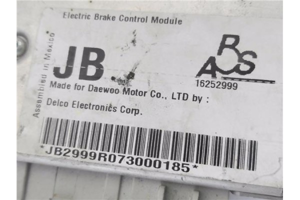 Recambio de centralita abs para daewoo nubira berlina 1.6 16v referencia OEM IAM 16252999 JB2999R073000185 