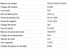 opel corsa c del año 2004