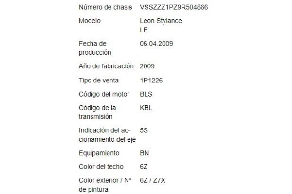 seat leon (1p1) del año 2009