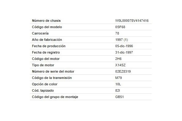 opel corsa b del año 1996